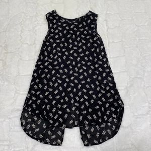 Lucky Brand Black Sleeveless Blouse XS